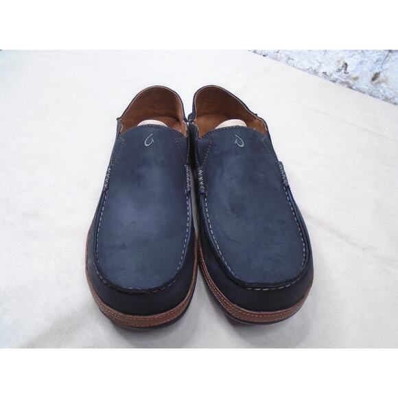 OluKai Moloa Black Toffee Men's Size 13 New Without Box Slip One Shoes - Picture 2 of 8